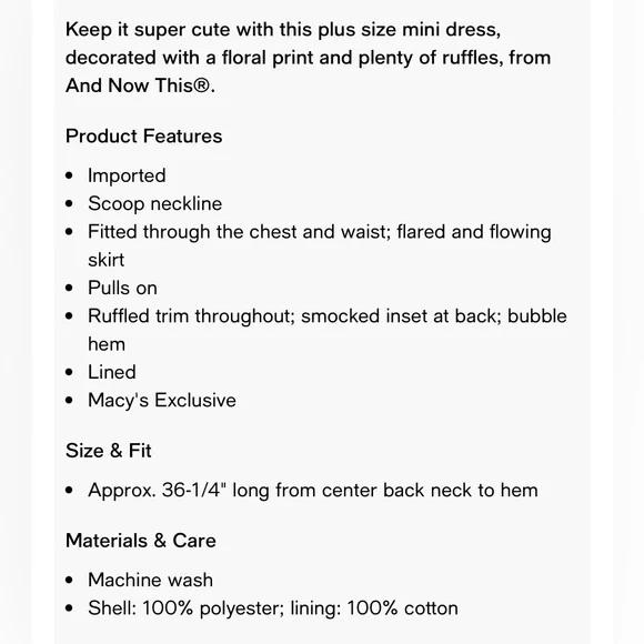 NWT.. AND NOW THIS WOMENS BLUE FLORAL RUFFLE STRAP MINI DRESS - Picture 2 of 13